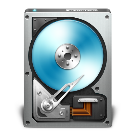 HD Open Drive Blue Icon 512x512 png